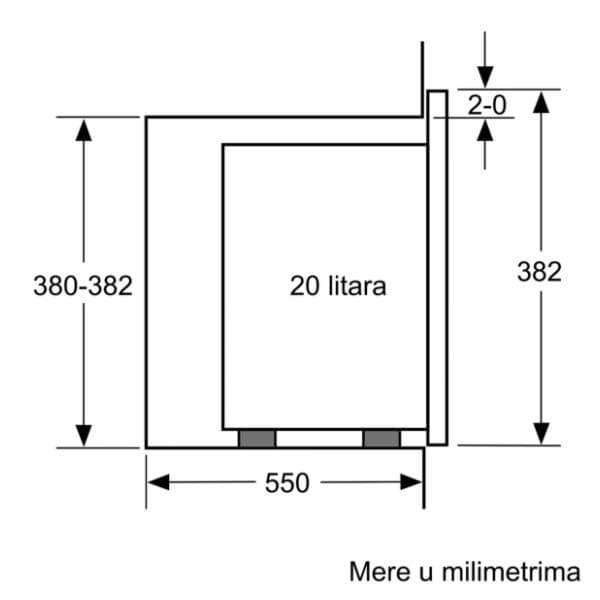 BOSCH ugradna mikrotalasna BFL523MS0 4