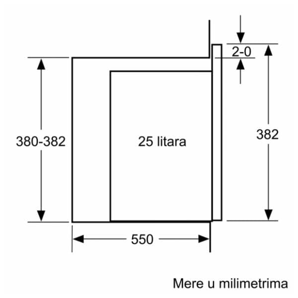 BOSCH ugradna mikrotalasna BFL554MS0 6