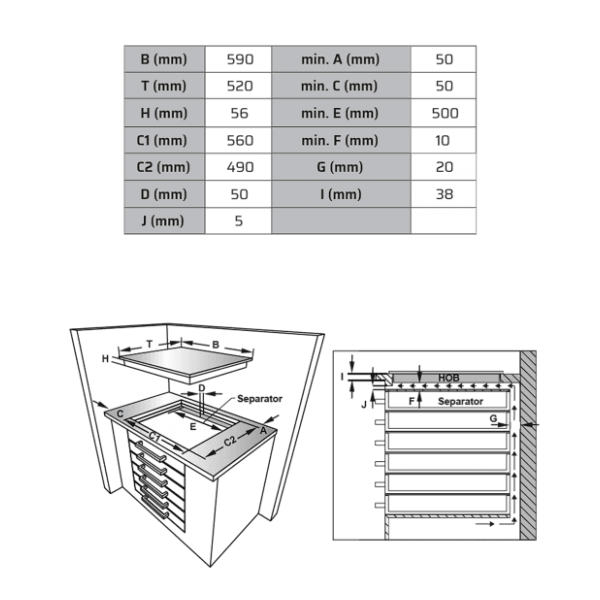 VOX ugradna ploča EBI 400 DB 2