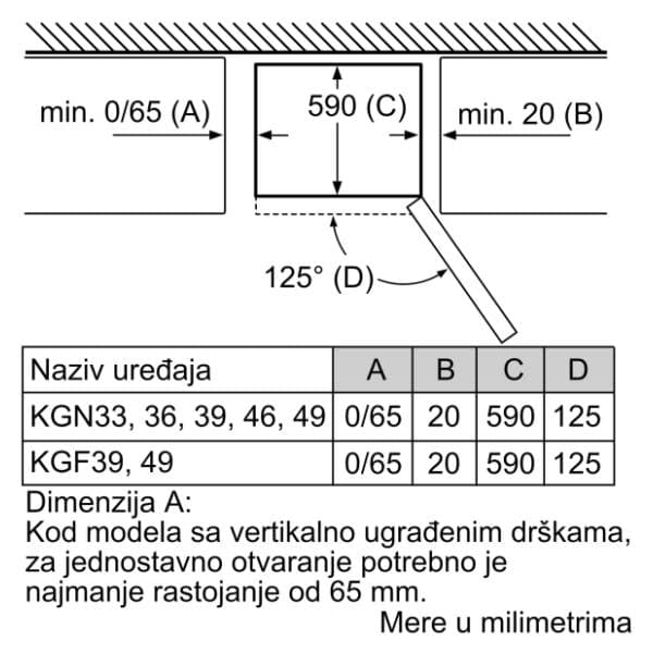 BOSCH kombinovani frižider KGN39HIEP 8