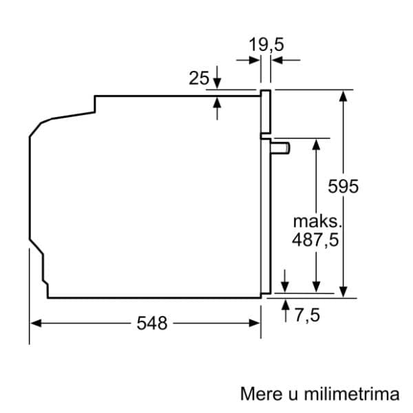 BOSCH ugradna rerna HRA514BR0 6