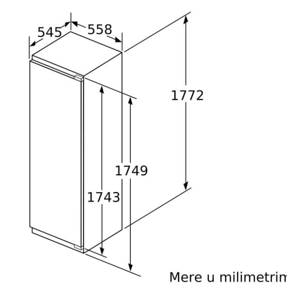 BOSCH ugradni frižider KIF81PFE0 4