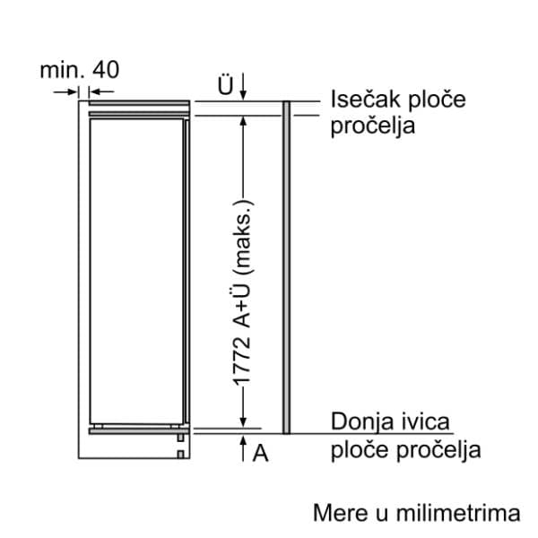BOSCH ugradni frižider KIF81PFE0 7