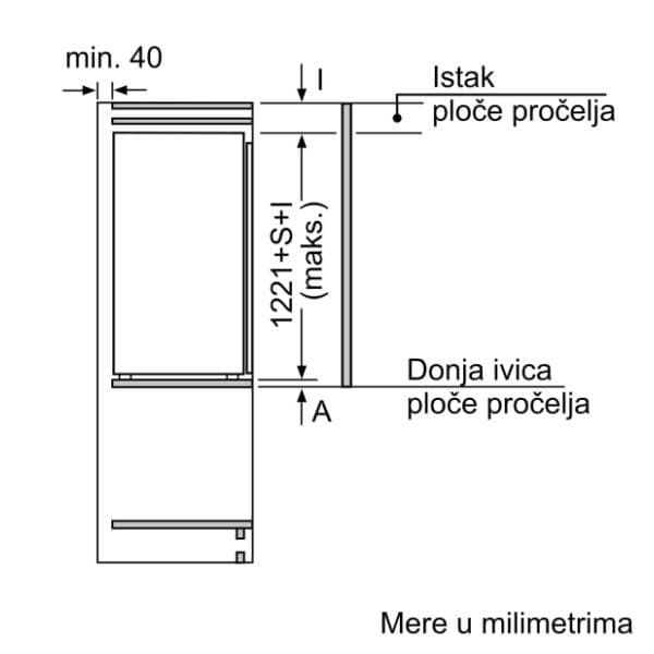 BOSCH ugradni frižider KIL42VFE0 8