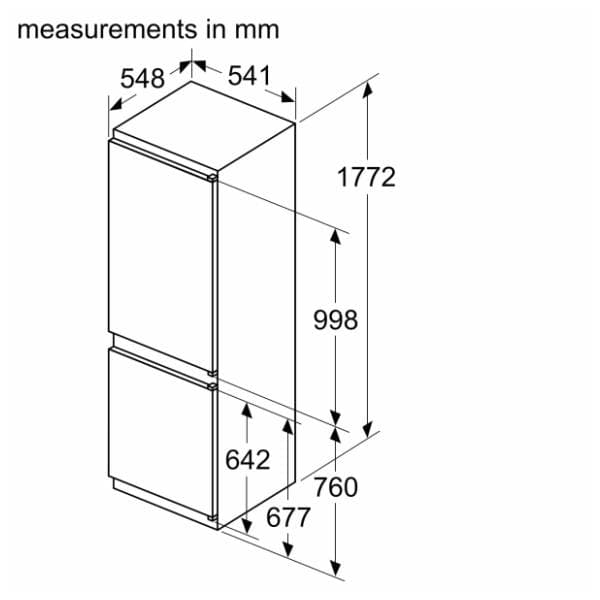 BOSCH ugradni kombinovani frižider KIV86VSE0 10