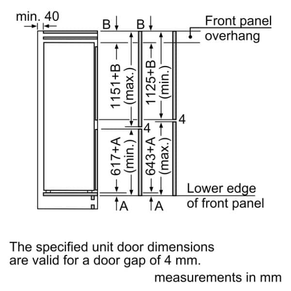 BOSCH ugradni kombinovani frižider KIV87VFE0 12