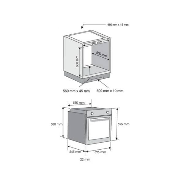 CANDY ugradna rerna FCP605WXL/E 1