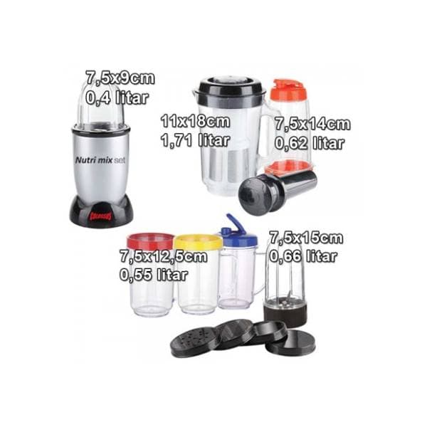 COLOSSUS blender CSS-5412C Nutri mix set 1