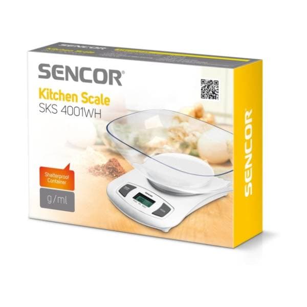 SENCOR kuhinjska vaga SKS 4001WH 4