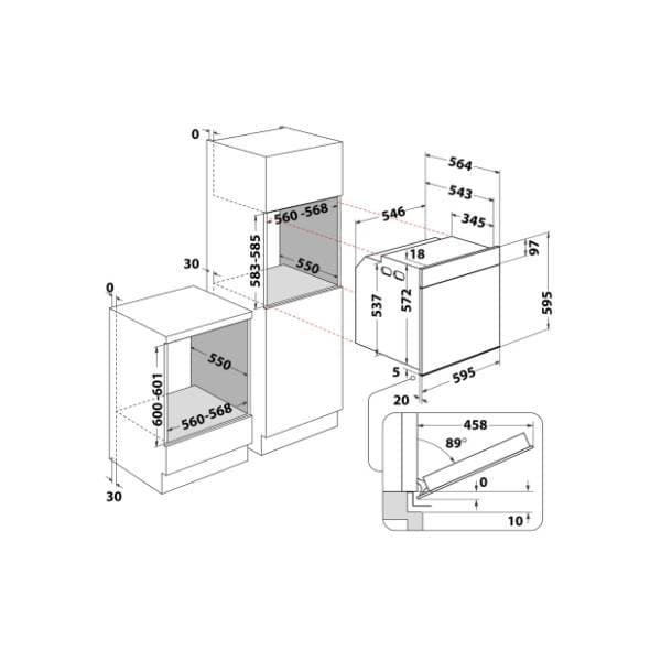 WHIRLPOOL ugradna rerna AKZ9 6230 NB 9