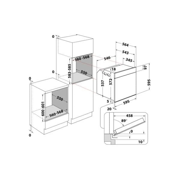 WHIRLPOOL ugradna rerna AKZ9 6270 IX 9