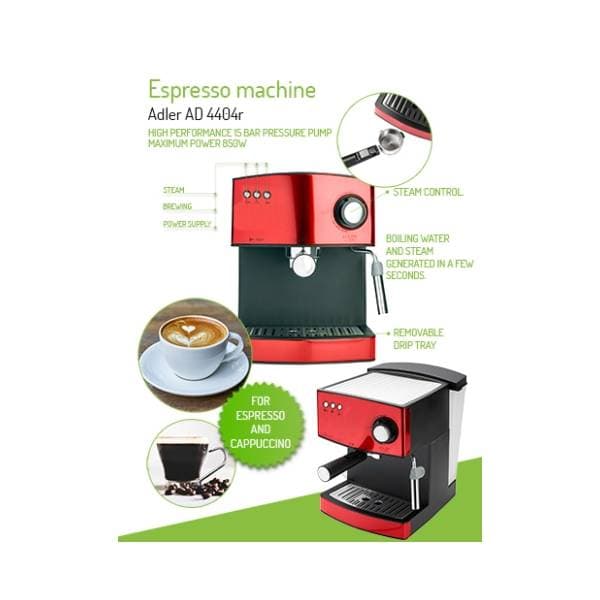 ADLER aparat za kafu Ad4404R 6