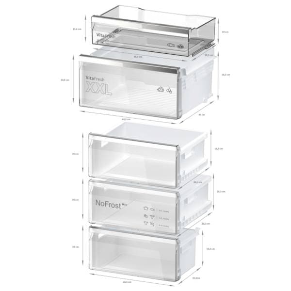 BOSCH kombinovani frižider KGN39LBCF 8