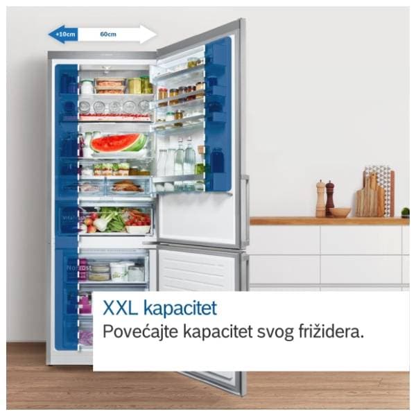 BOSCH kombinovani frižider KGN492IDF 6