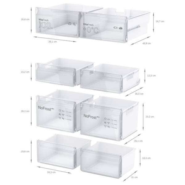 BOSCH side by side frižider KFN96VPEA 6