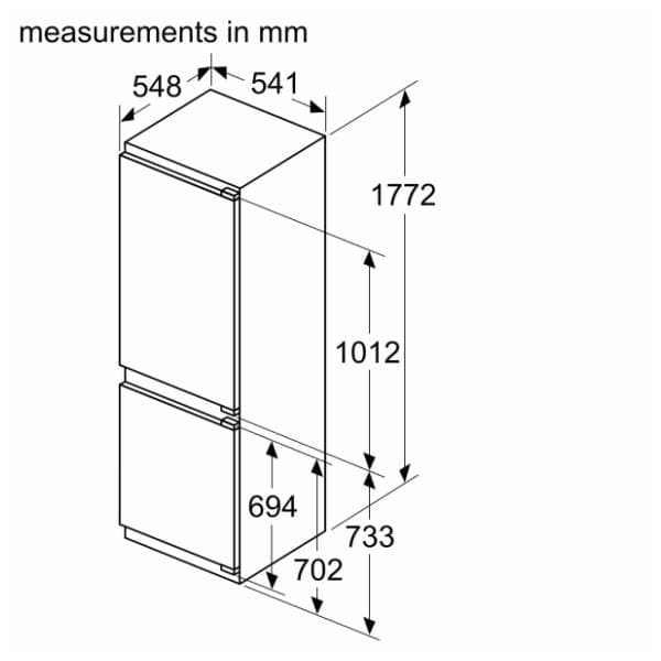 BOSCH ugradni kombinovani frižider KIV86VFE1 11