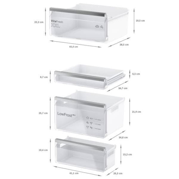 BOSCH ugradni kombinovani frižider KIV86VFE1 7