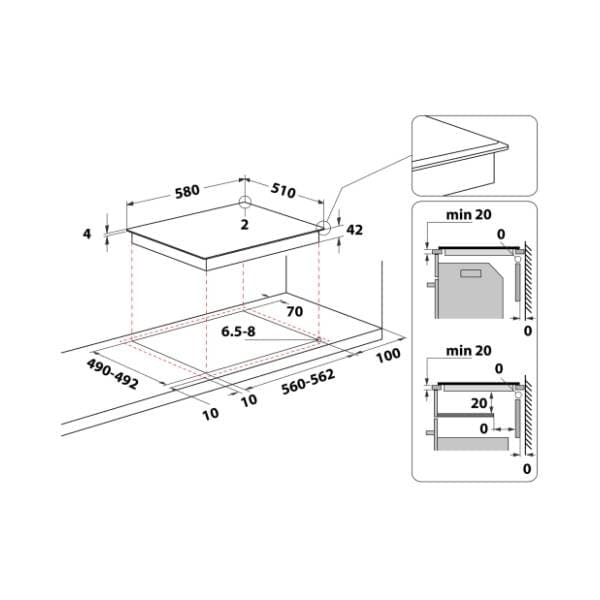 WHIRLPOOL ugradna ploča AKT 8130 BA 1