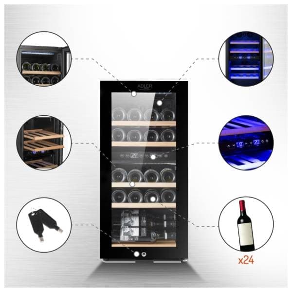 ADLER vinska vitrina AD8080 11