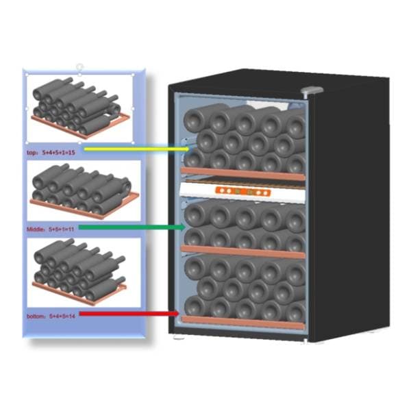 GUZZANTI vinska vitrina GZ 52DD 2