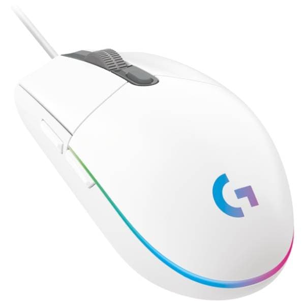 LOGITECH miš G102 Lightsync beli 1