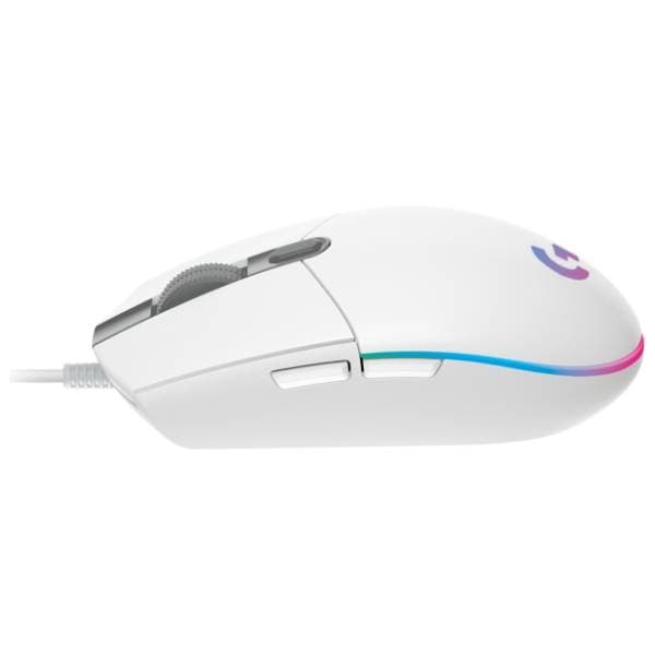 LOGITECH miš G102 Lightsync beli 3