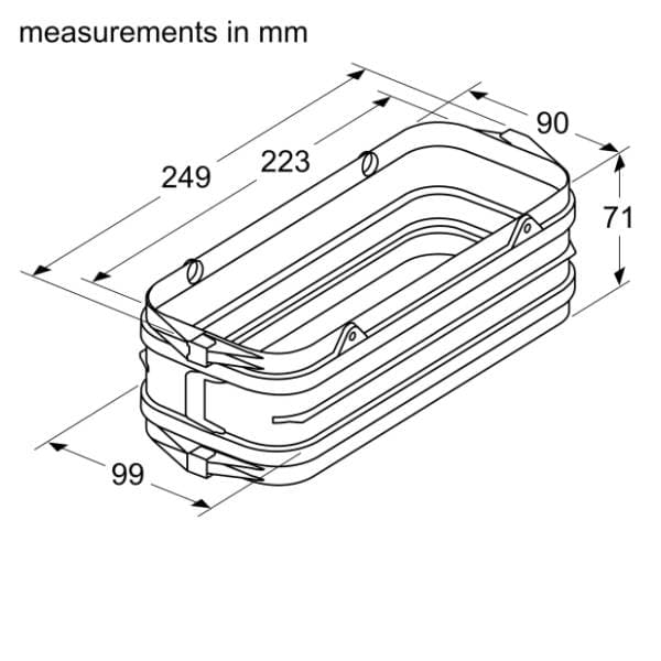 BOSCH ravna cev za aspiratore HEZ9VDSS1 1