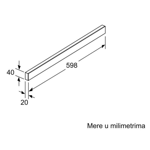 BOSCH ukrasna lajsna za aspirator DSZ4682 1