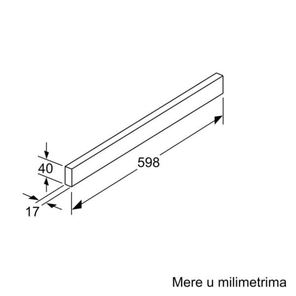 BOSCH ukrasna lajsna za aspirator DSZ4685 1