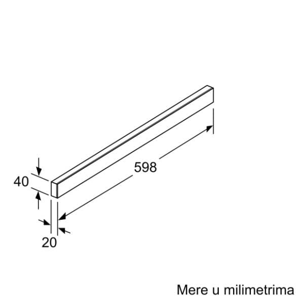 BOSCH ukrasna lajsna za aspirator DSZ4686 1
