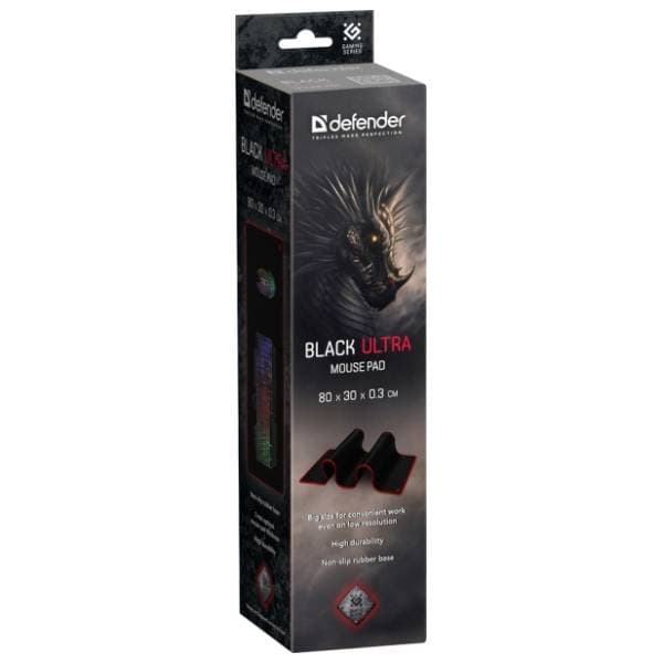 DEFENDER podloga za miša Black Ultra 5