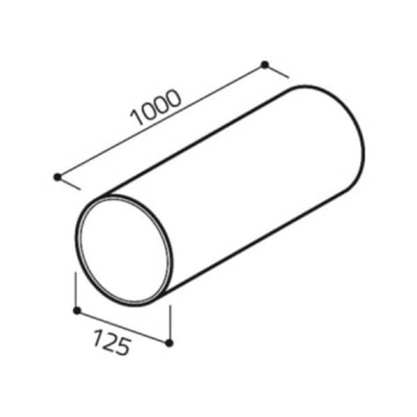 ELICA okrugla cev za aspirator f 125 1