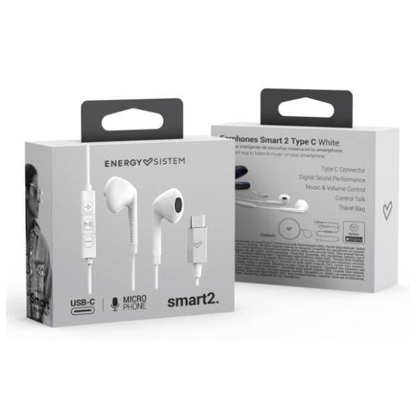 ENERGY SISTEM slušalice Smart 2 Type C bele 5