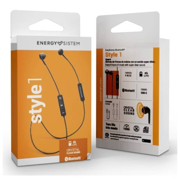 ENERGY SISTEM slušalice Style 1 Space crne 5