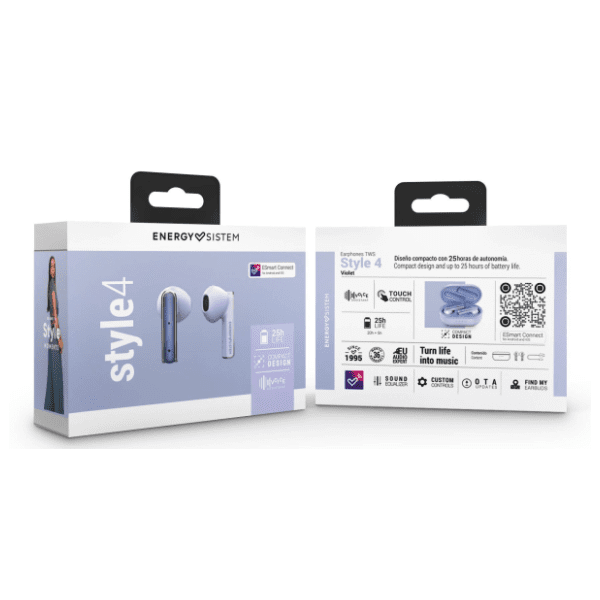 ENERGY SISTEM slušalice Style 4 Violet TWS ljubičaste 5