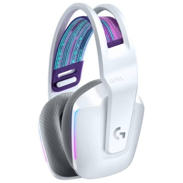 LOGITECH slušalice G733 Lightspeed bele 2