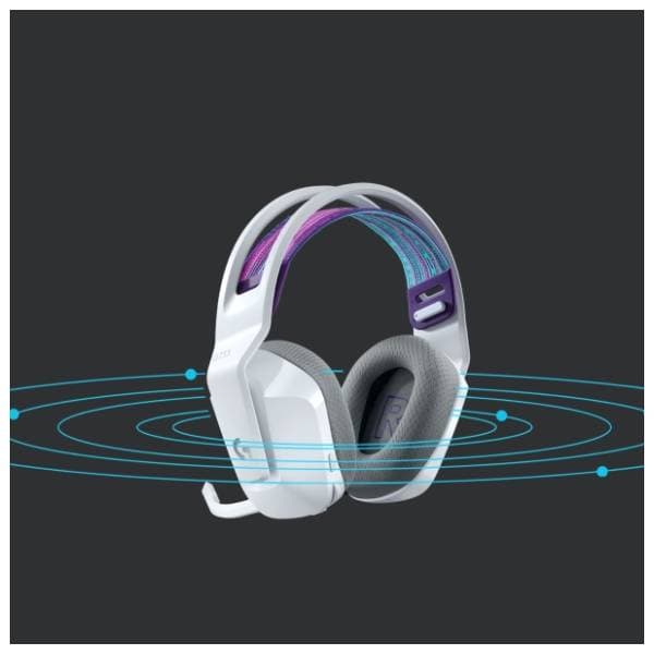 LOGITECH slušalice G733 Lightspeed bele 3