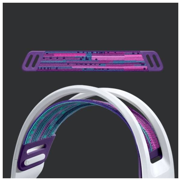 LOGITECH slušalice G733 Lightspeed bele 4