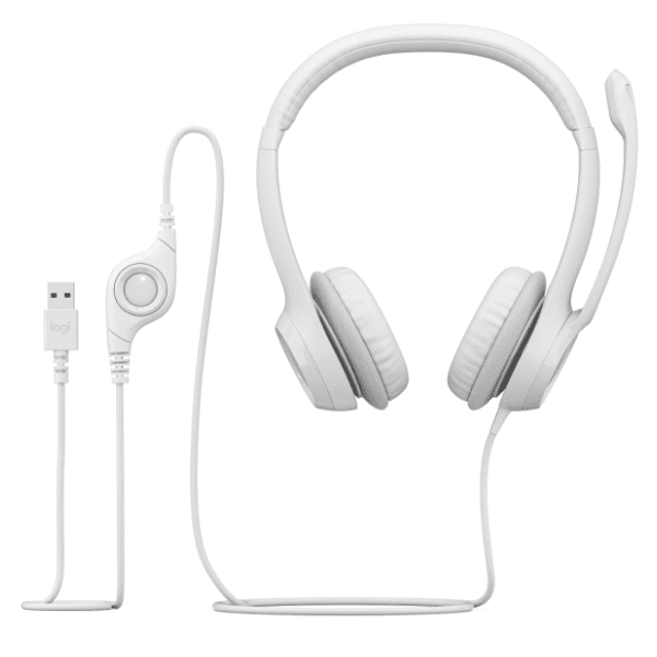 LOGITECH slušalice H390 bele 3