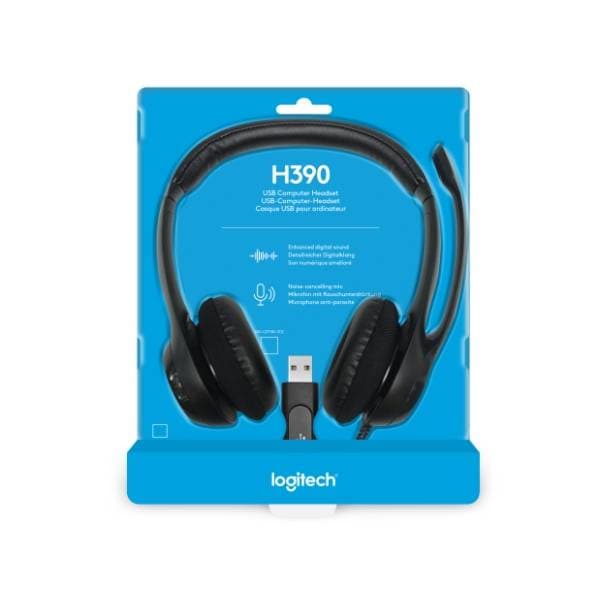 LOGITECH slušalice H390 USB crne 8
