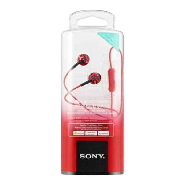 SONY slušalice MDR-EX110APR crvene 1