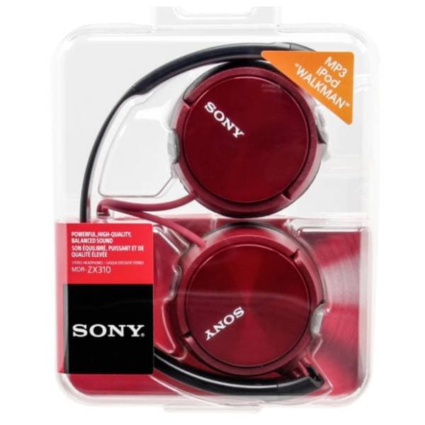SONY slušalice MDR-ZX310R crvene 2