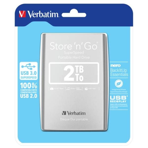 VERBATIM eksterni HDD 2TB 53189 6