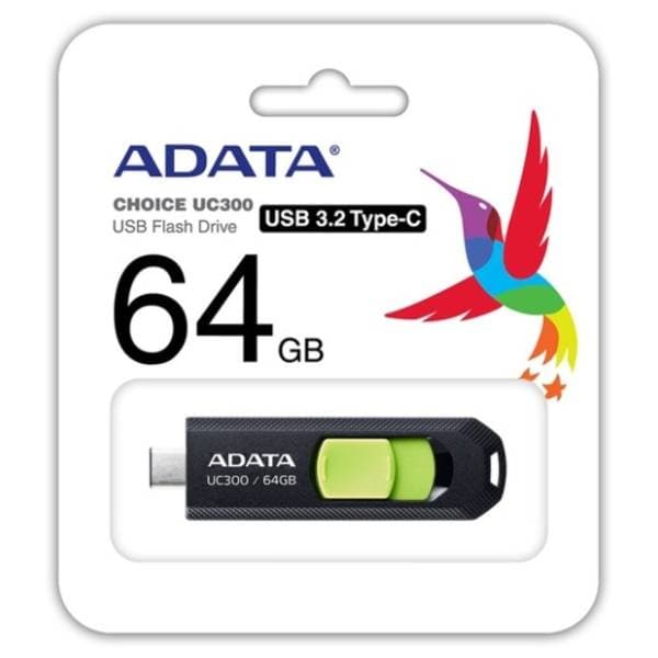 A-DATA USB flash memorija 64GB ACHO-UC300-64G-RBK/GN 3