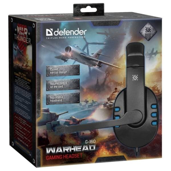 DEFENDER slušalice Warhead G-160 plave 8