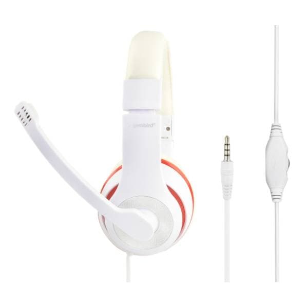 GEMBIRD slušalice MHS-03-WTRD bele 1