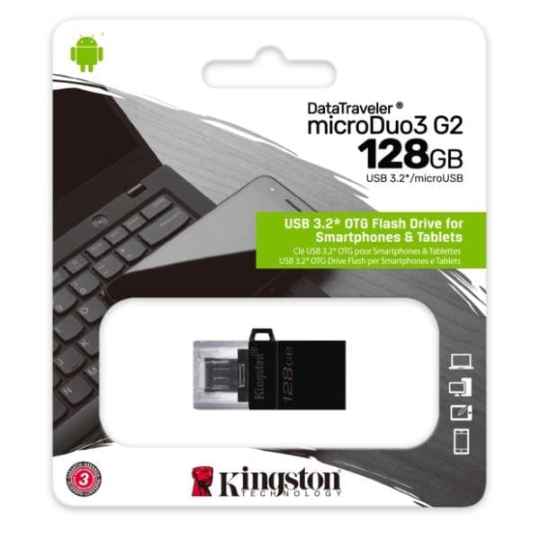 KINGSTON USB flash memorija 128GB DTDUO3G2/128GB 7