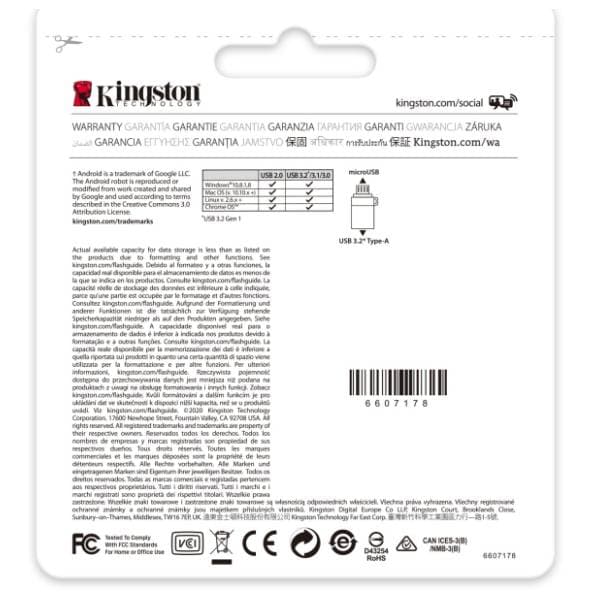 KINGSTON USB flash memorija 128GB DTDUO3G2/128GB 8