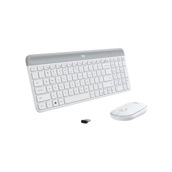 LOGITECH set bežični miš i tastatura MK470 Slim beli EN(US) 2
