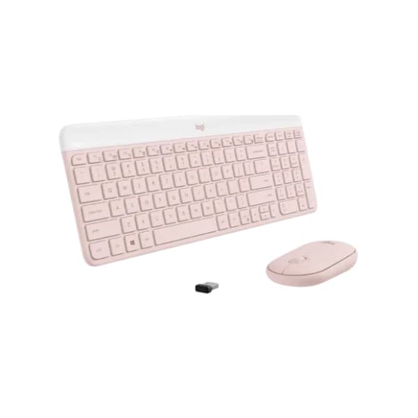 LOGITECH set bežični miš i tastatura MK470 Slim roze EN(US) 2